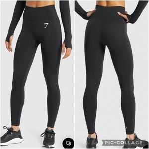 Gymshark Vital Seamless Leggings in Black Marl